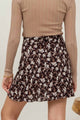 Women's Skirts - FLORAL PANELED BIAS MINI SKIRT -  - Cultured Cloths Apparel