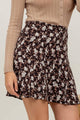 Women's Skirts - FLORAL PANELED BIAS MINI SKIRT -  - Cultured Cloths Apparel
