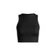 Athleisure - Thick Ribbed Cropped Tank - Black - Cultured Cloths Apparel