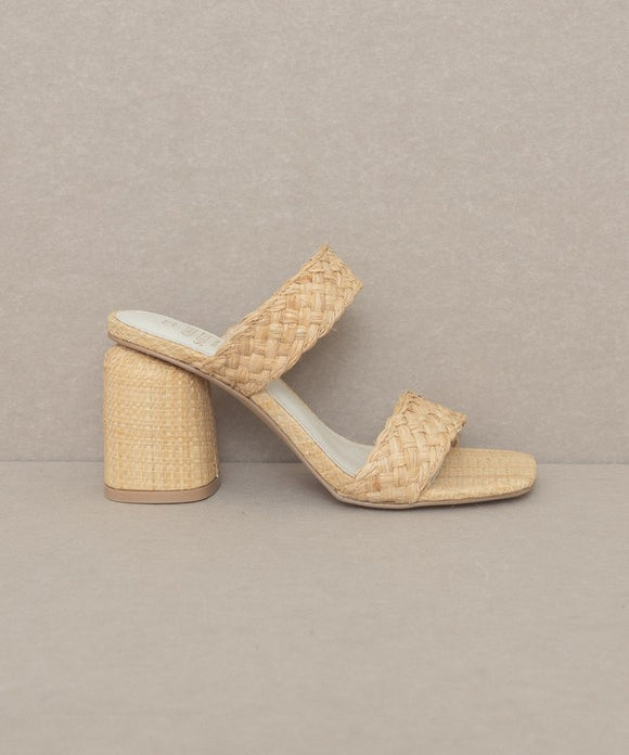  - Oasis Society Kayla - Raffia Sandal Heel -  - Cultured Cloths Apparel