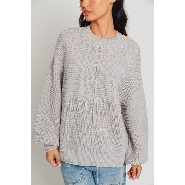 Women's Sweaters - Ribbed Knitted Sweater -  - Cultured Cloths Apparel