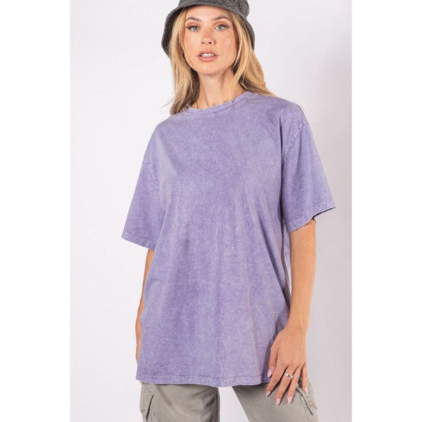 Graphic T-Shirts - Round Neck Mineral Washed Premium Cotton Tee -  - Cultured Cloths Apparel