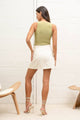 Women's Skirts - WRAP DENIM MINI CARGO SKIRT -  - Cultured Cloths Apparel