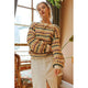 Women's Sweaters - Multicolor Crew Knit Sweater Top -  - Cultured Cloths Apparel