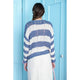 Women's Sweaters - Striped Ladder Knit Pullover Sweater -  - Cultured Cloths Apparel