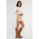 Women's Sweaters - Bishop Sleeve Rib Knit Sweater -  - Cultured Cloths Apparel