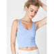 Athleisure - Reversible Ribbed Crop Top - Cashmere Blue - Cultured Cloths Apparel