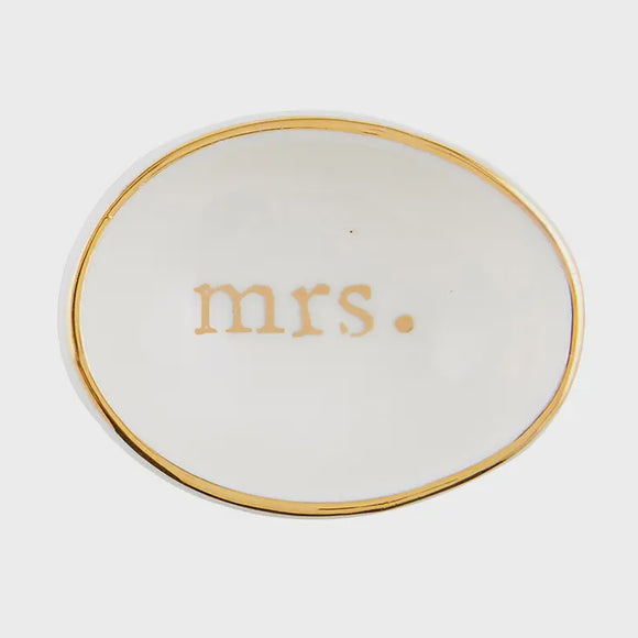 Gifts - Ring Dish - Mrs. -  - Cultured Cloths Apparel