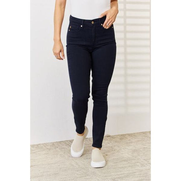 Denim - Judy Blue Full Size Garment Dyed Tummy Control Skinny Jeans -  - Cultured Cloths Apparel