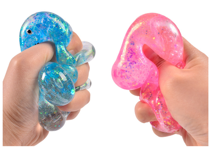 Accessories, Toys - Cute Glitter Bear Squishy Squeeze Toy Fidget Toy - - Cultured Cloths Apparel