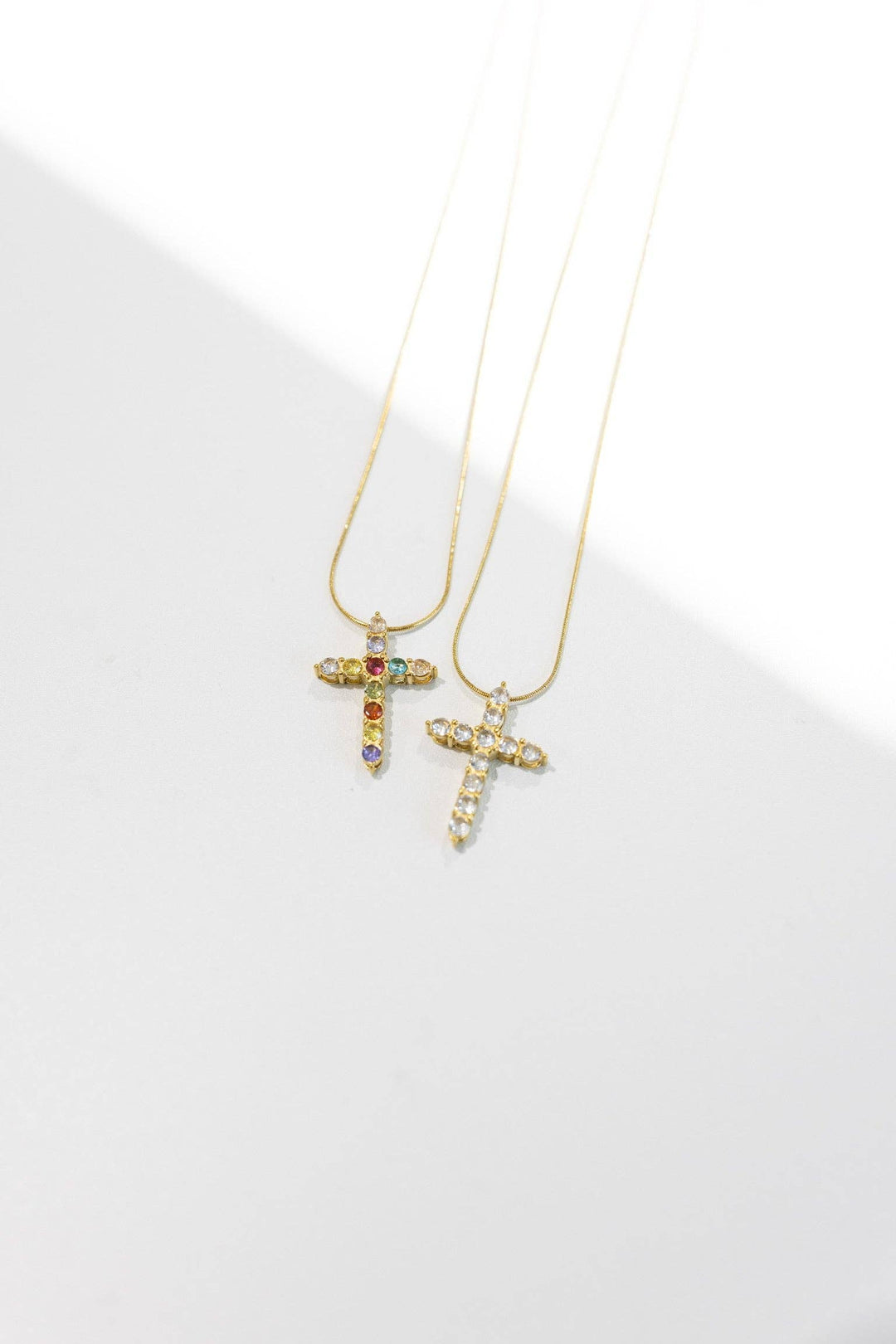 Emalee Crystal Cross Necklace