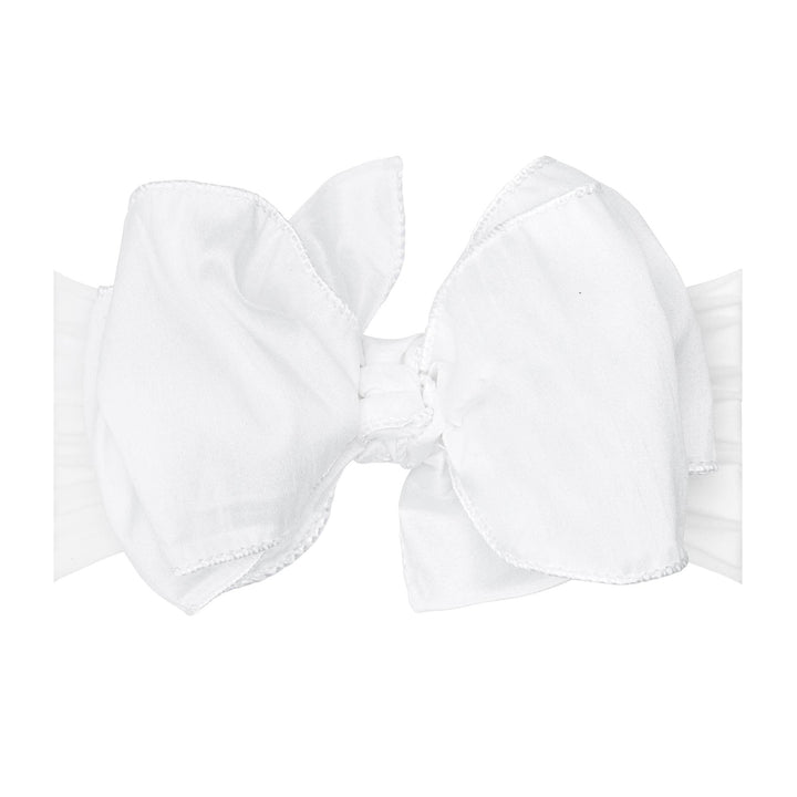 Accessories - Baby Bling® Faux Silk Big Classic Bow on soft nylon headband - - Cultured Cloths Apparel