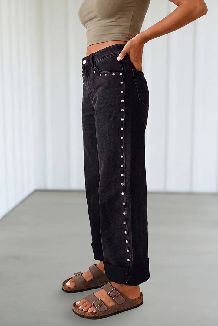 Denim - LAS Studs Decoration Casual Jeans (4-16) - - Cultured Cloths Apparel