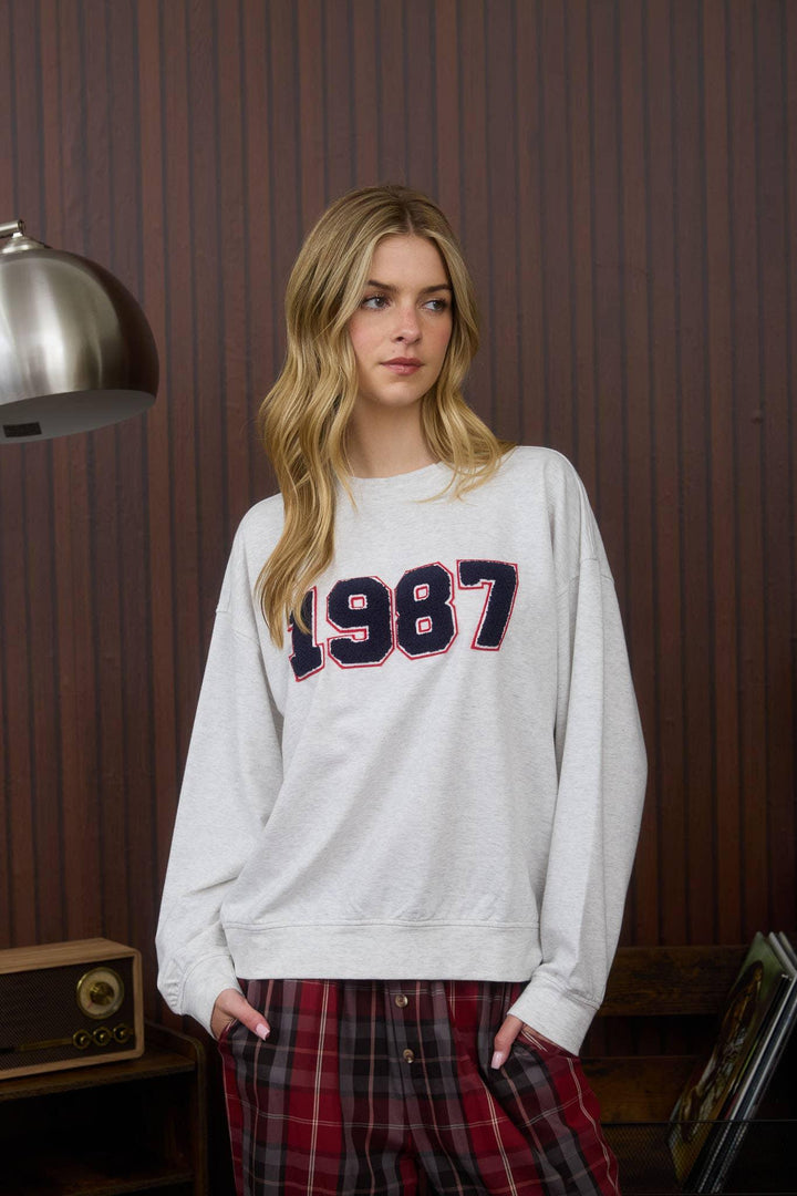 Women's Sweaters - 1987 LONG SLEEVE EXTENDED SHOULDER KNIT TOP - - Cultured Cloths Apparel