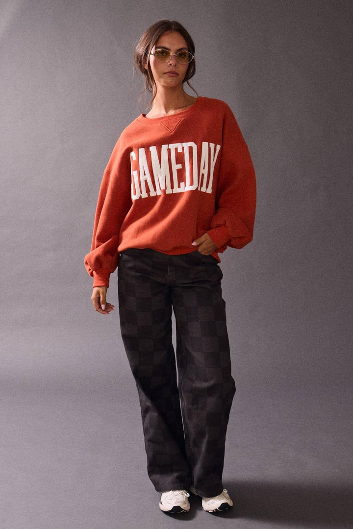 Graphic T-Shirts - Heather Gameday Sweatshirt - - Cultured Cloths Apparel