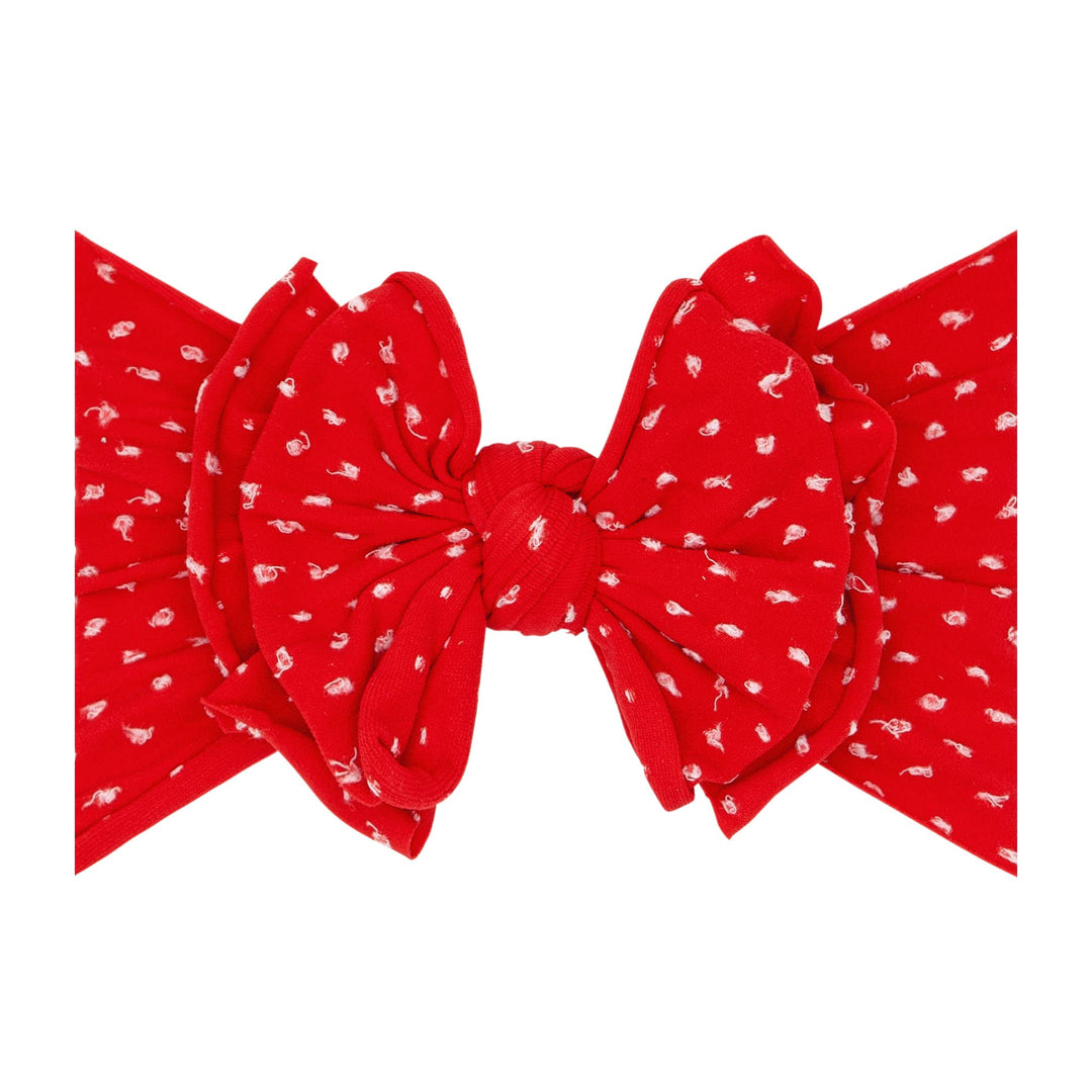 Accessories - Baby Bling® Shabby Dot FAB-BOW-LOUS® soft nylon bow headband - - Cultured Cloths Apparel