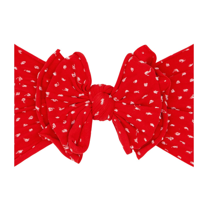 Accessories - Baby Bling® Shabby Dot FAB-BOW-LOUS® soft nylon bow headband - - Cultured Cloths Apparel