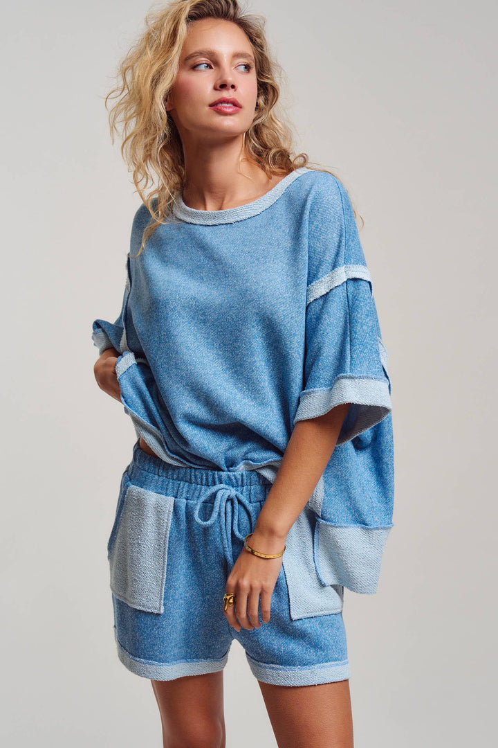 Reverse Seam Terry Two-Piece Set