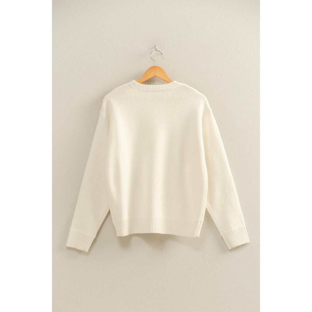 Women's Sweaters - Crew Neck Sweater - - Cultured Cloths Apparel