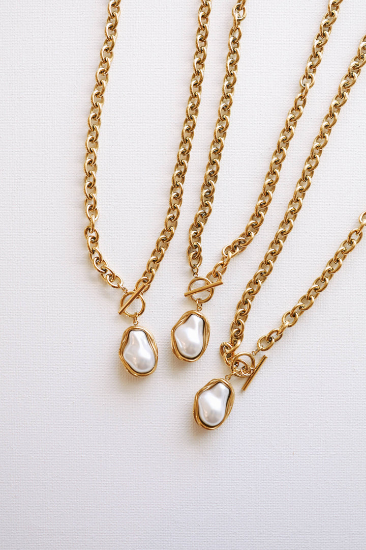 Accessories, Jewelry - Cora Baroque Pearl Necklace - - Cultured Cloths Apparel