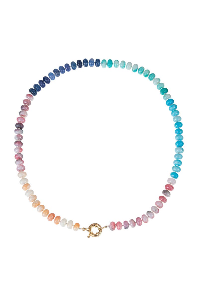 Accessories, Necklaces - Vibrant Beaded Necklace - - Cultured Cloths Apparel