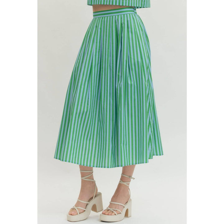 Women's Skirts - Striped midi skirt - - Cultured Cloths Apparel