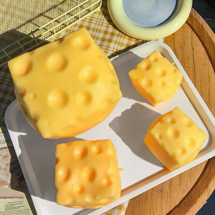 Jumbo Cheese Squishy – Extra Large Slow-Rise Stress Toy