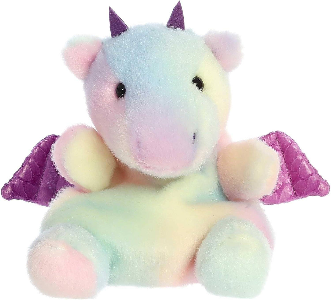 Accessories, Toys - 5" Plush Aster Rainbow Dragon Palm Pals - - Cultured Cloths Apparel