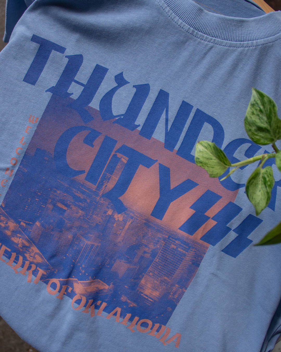 Graphic T-Shirts - Thunder City Heavyweight Unisex Tee - Oklahoma City Thunder - - Cultured Cloths Apparel