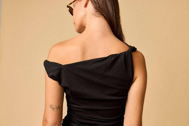 Women's Dresses - Riley Ruched One Shoulder Dress - - Cultured Cloths Apparel