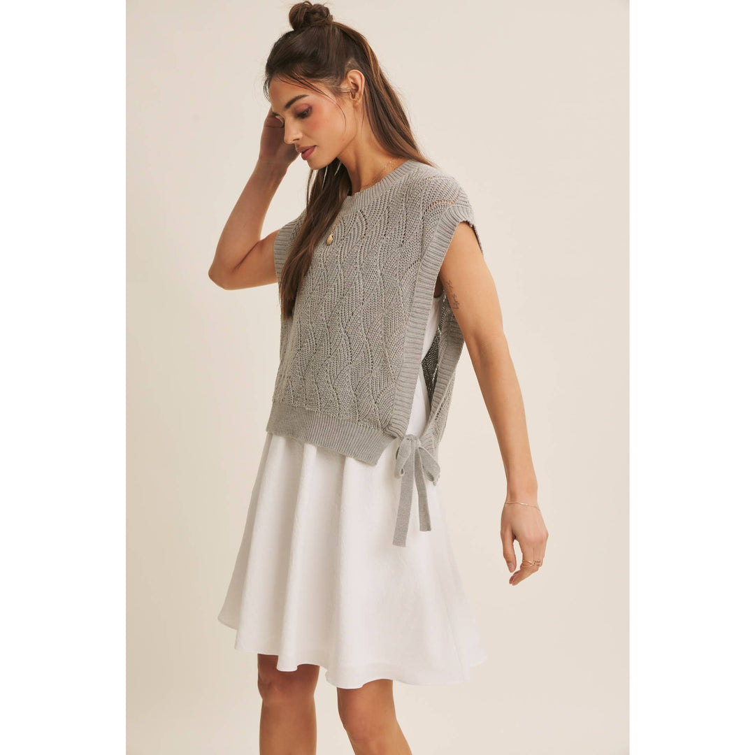 Dresses - MIX AND MATCH VALUE LAYERING SWEATER VEST AND CAMI DRESS SET - - Cultured Cloths Apparel