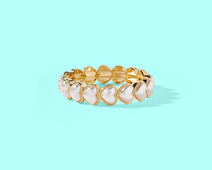 Accessories, Bracelets - Enamel Stretch Bracelet - Love - - Cultured Cloths Apparel