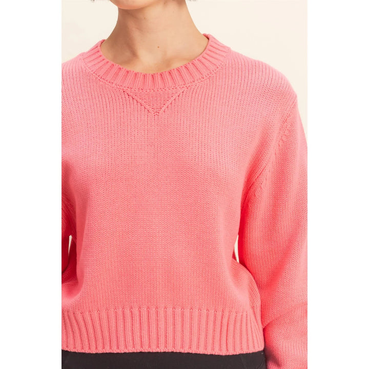 Women's Sweaters - Cropped Long Sleeve Sweater - - Cultured Cloths Apparel