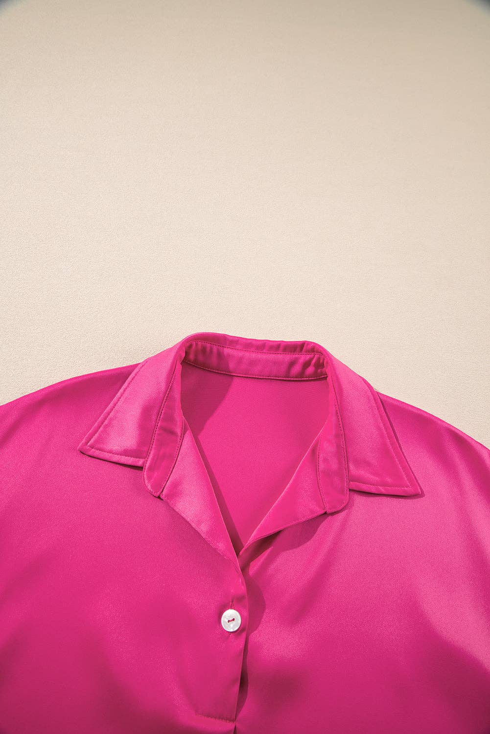 Dresses - Solid Buttoned Collar T-Shirt Mini Dress - - Cultured Cloths Apparel