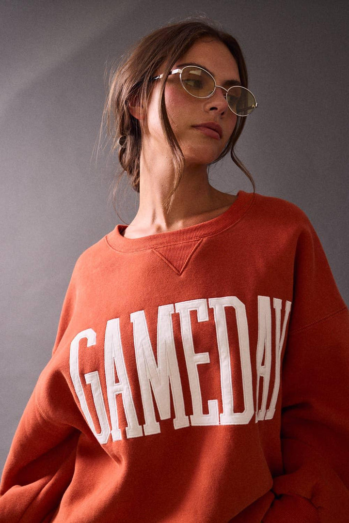 Graphic T-Shirts - Heather Gameday Sweatshirt - - Cultured Cloths Apparel