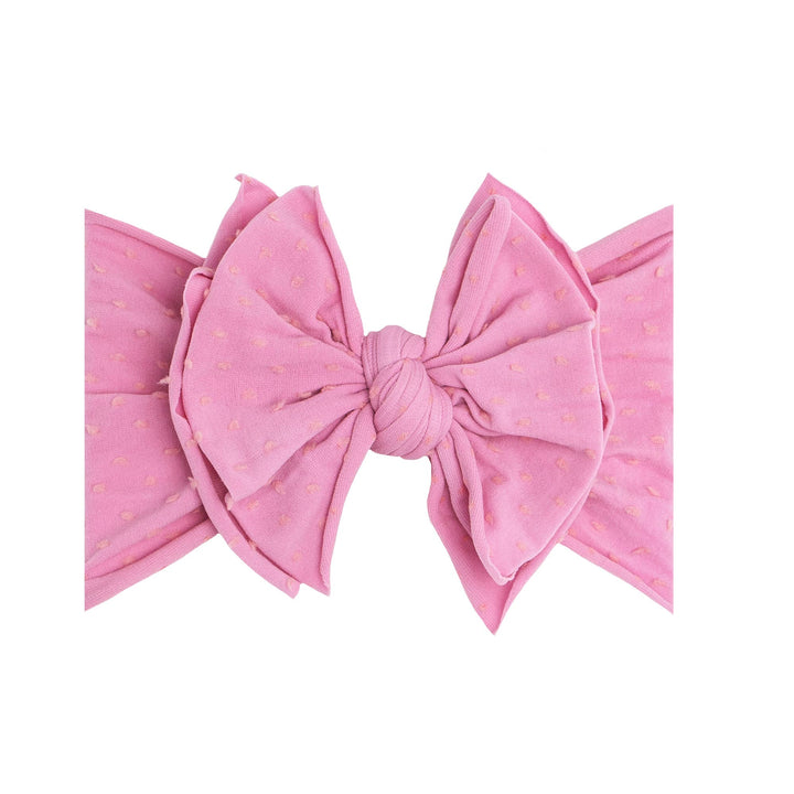 Accessories - Baby Bling® Shabby Dot FAB-BOW-LOUS® soft nylon bow headband - - Cultured Cloths Apparel