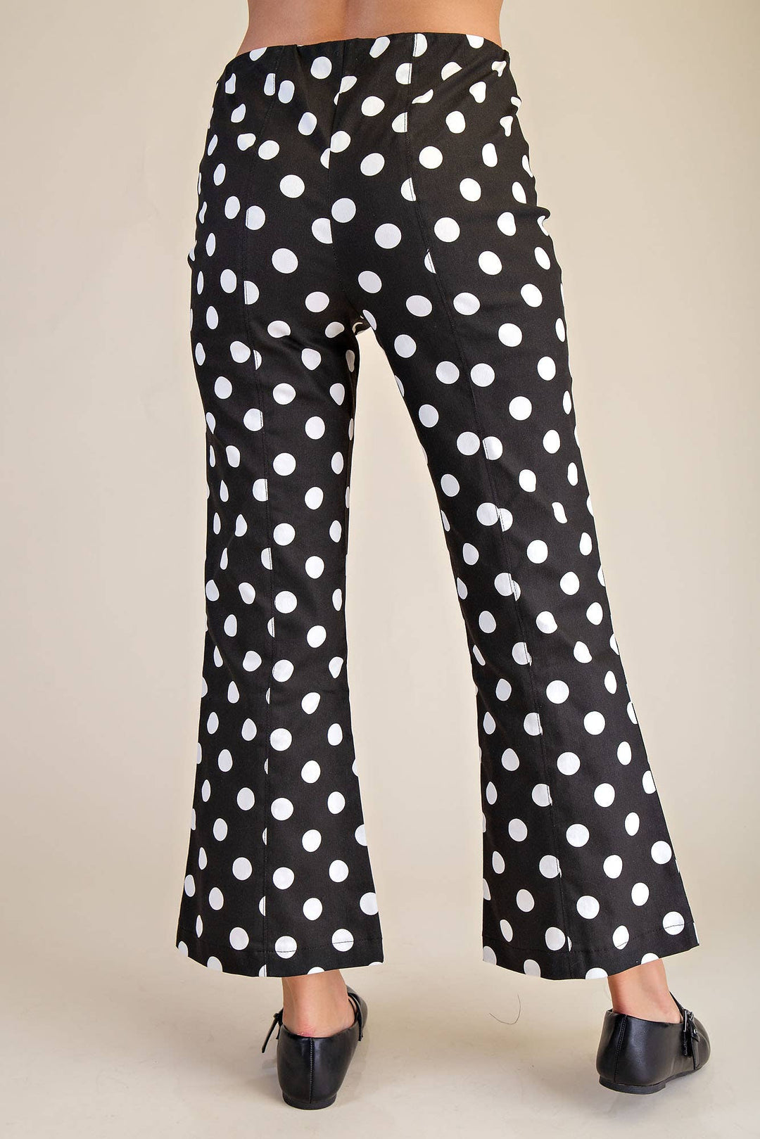 Pants - Flare Crop Dot Pants - - Cultured Cloths Apparel