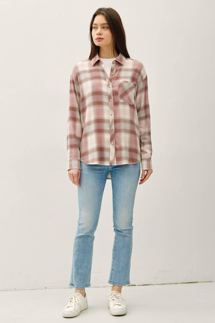 VINTAGE PLAID BOXY SHIRT