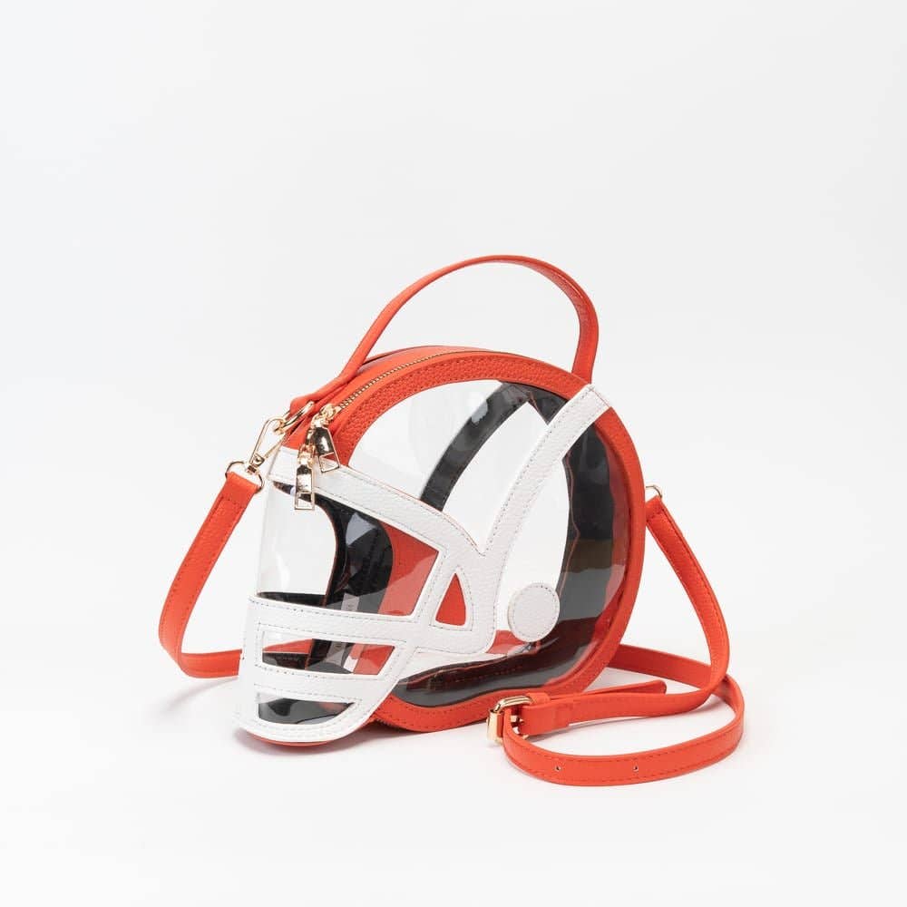 Handbags - TG10902 Clear Gameday Football Helmet Satchel/Crossbody Bag - - Cultured Cloths Apparel