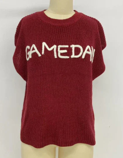 Women's Short Sleeve - GAMEDAY SWEATER VEST - - Cultured Cloths Apparel