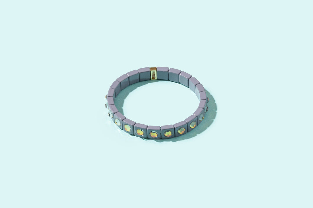 Accessories, Bracelets - Enamel Stretch Bracelet - Earth Tone Colors - - Cultured Cloths Apparel