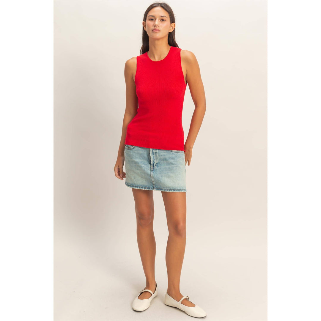 Ribbed Knit Tank Top