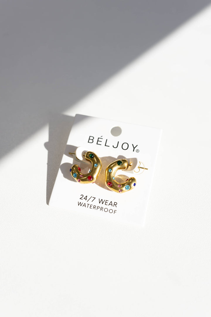 Accessories, Jewelry - Ebby Hoop Earrings - COLORFUL - Cultured Cloths Apparel