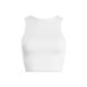 Athleisure - Thick Rib Crop Tank - White - Cultured Cloths Apparel