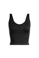 Athleisure - Thick Rib V-Neck Sleeveless Tank Top - Black - Cultured Cloths Apparel