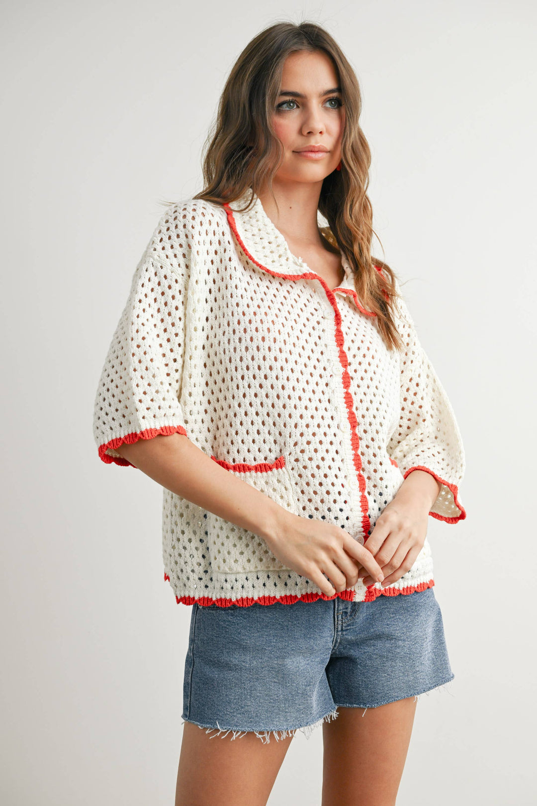 Urban Vibe Crochet Sweater Top