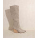 Shoes - OASIS SOCIETY Lacey   Knee High Western Boots -  - Cultured Cloths Apparel