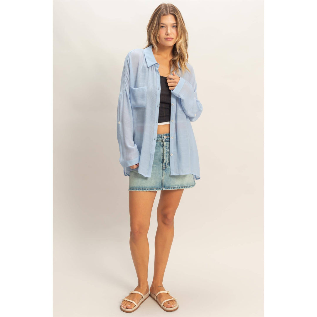 Women's Short Sleeve - Button-Down Blouse - - Cultured Cloths Apparel