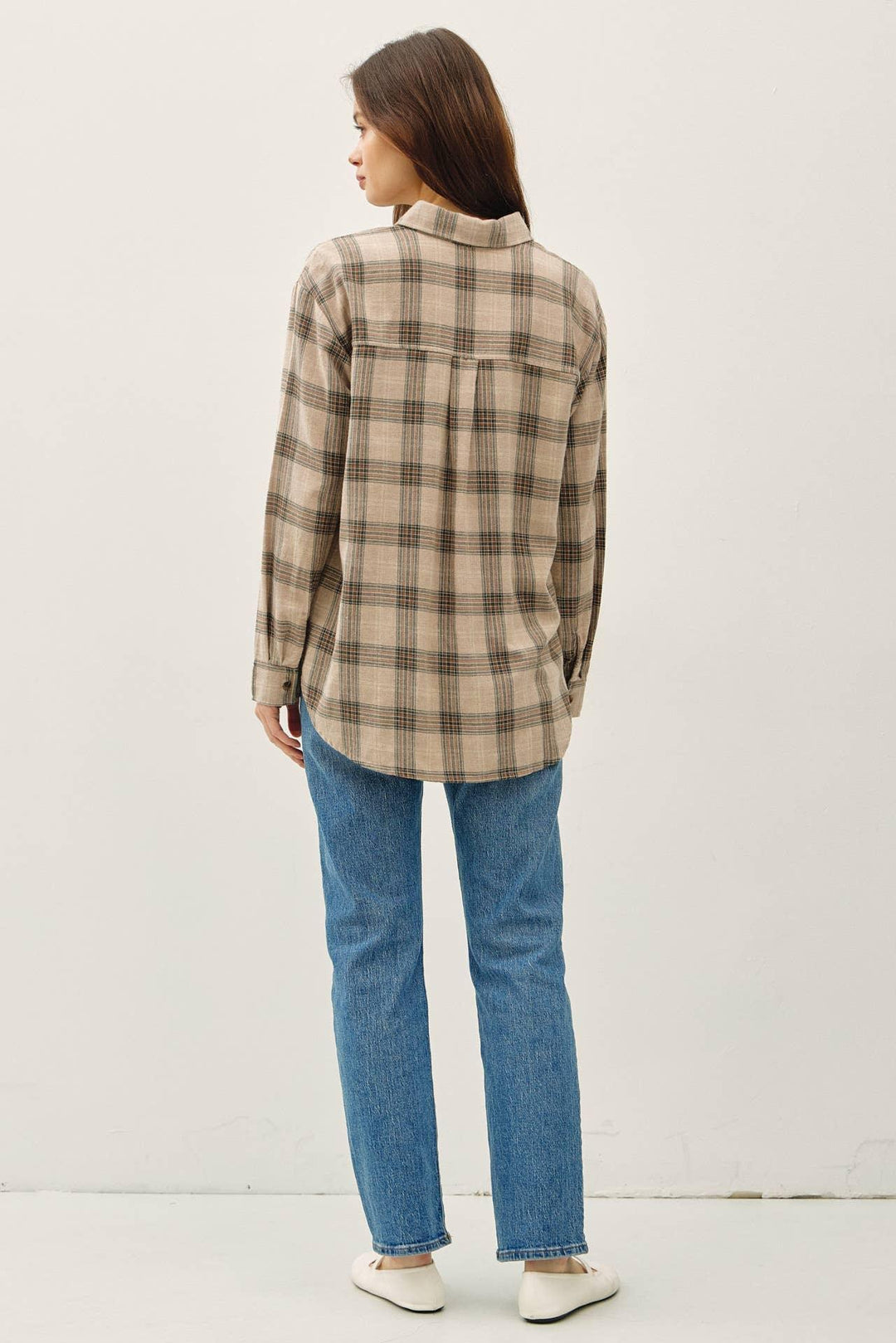 COTTON 100 CLASSIC SMALL PLAID SHIRT