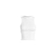 Athleisure - Ribbed Comfy Thick Full Tank Top - White - Cultured Cloths Apparel